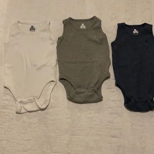 GAP Ribbed Soft Sleeveless Bodysuits